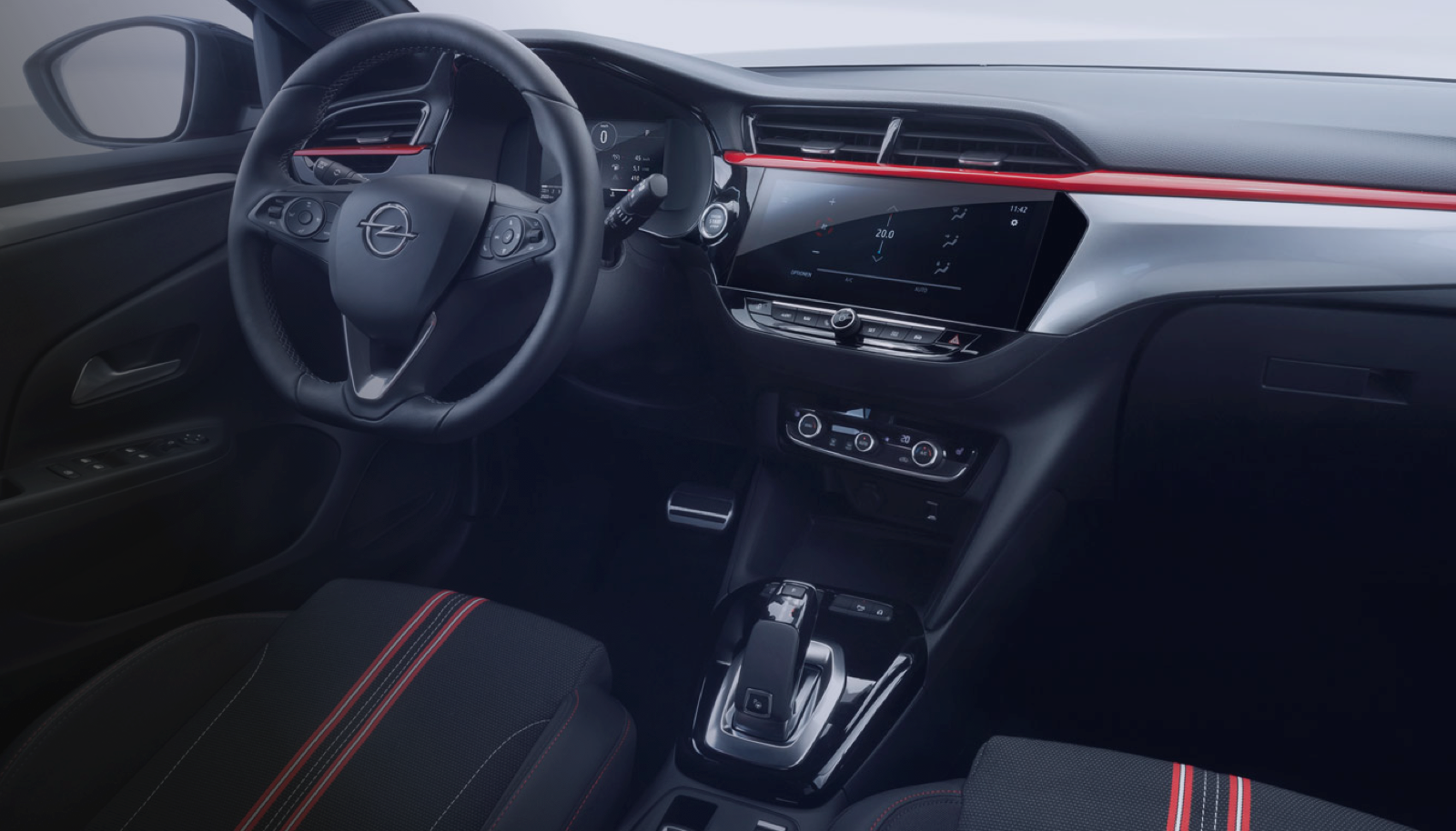 Interior del opel corsa del renting flexible sin entrada de Alquiler Flexible del grupo Stellantis