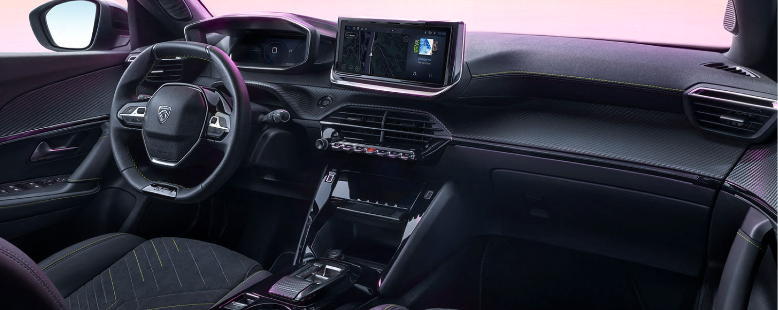 Interior del peugeot 2008 style color gris del renting flexible de Alquiler Flexible del grupo Stellantis